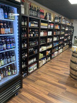 Huge selection of beers and wines