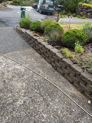 Retaining wall AFTER