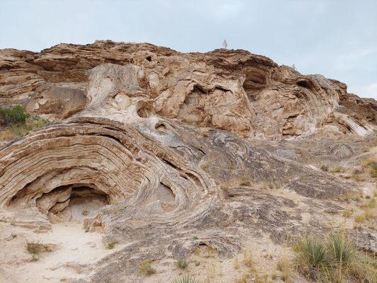 Rock formation by Sulfur Spring