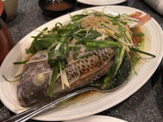 Steamed fish