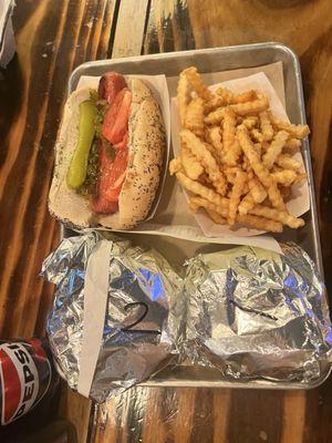 Party Dog, The Jalapeno & Cream Cheese, The Original, and Fries