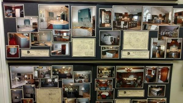 Our showroom is a timeline of past projects.