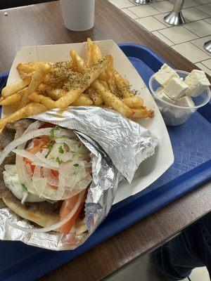 Gyro Basket with Feta