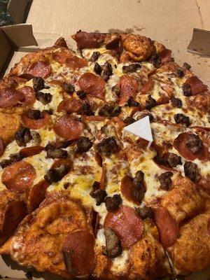 Pepperoni & sausage - Perfection!