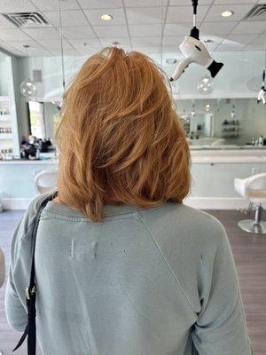 Back of my hair, humid day