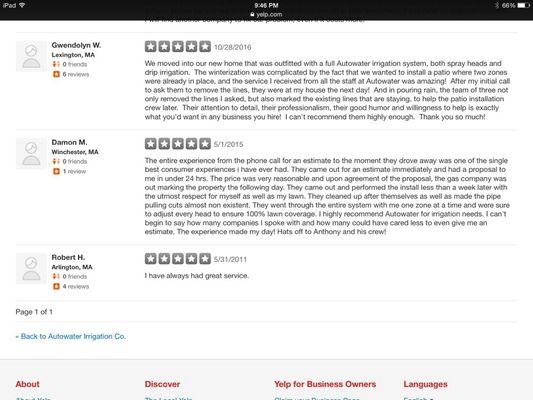 These are some filtered reviews. Yelp hides them because we are not a paid advertiser.