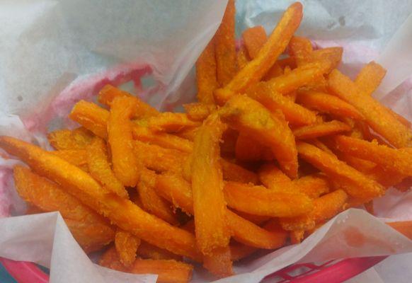 Sweet potato fries basket... so good! We always get a basket for the table.