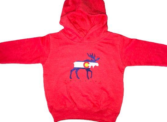 Super cozy Colorado Moose Kid's Hoodie