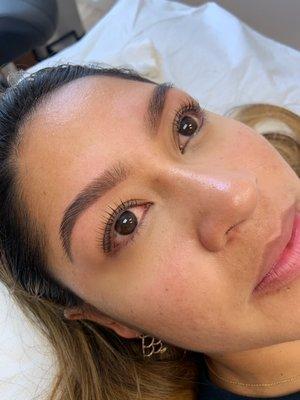 Lashlift and brow threading