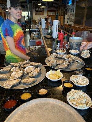 Monday is oyster night!