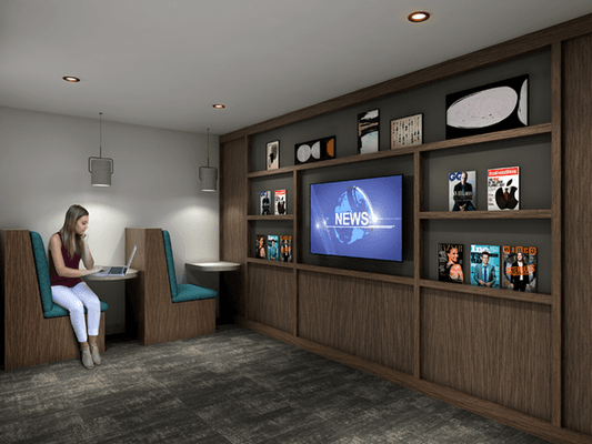 Work Lounge | Oak Row Apartments