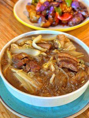 Braised Pork Belly with Vermicelli