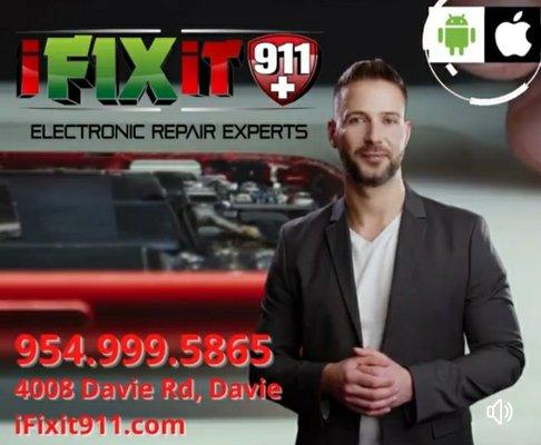 I Fix iT 911 (954)999-5865 Your Electronic Repair center Located in Davie, FL