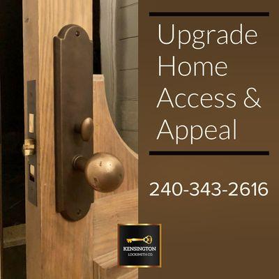 Upgrade home curb appeal & security with high-end door hardware