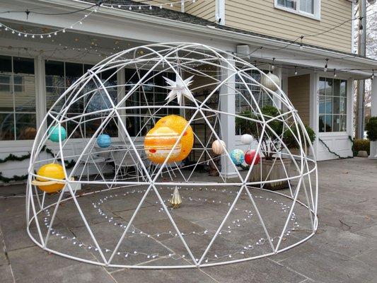 Dining igloo now housing solar system