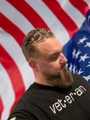 Excellent beard trim and fade.