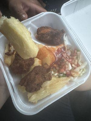 Yuca con chicharrón