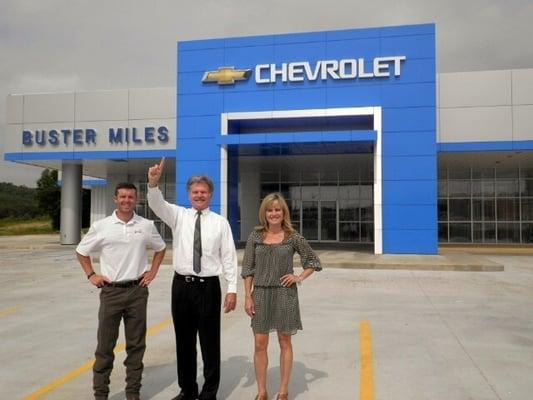 Mim Miles (Ford store GM, and Co-owner of Buster Miles), Matt Miles (Dealer/Owner), and Hope Miles Downey (Chevrolet GM).