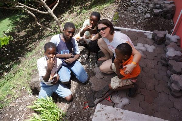 Dr. Douglas volunteering with GrenVet Island Veterinary Services in Grenada, West Indies.