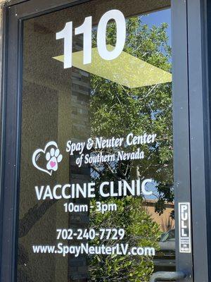 New vaccine side at our new location.