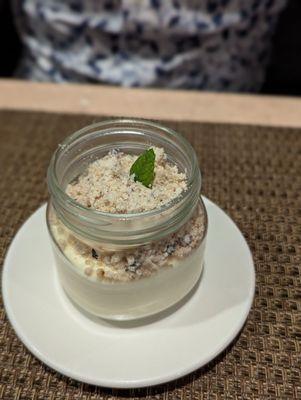 Restaurant week menu: lemon blueberry mousse