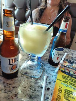 Margarita and beers