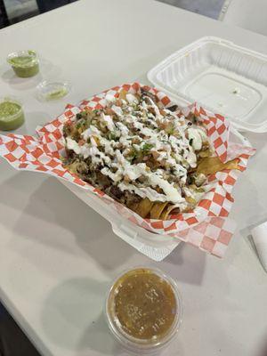 Super Nachos with Guacamole on the side