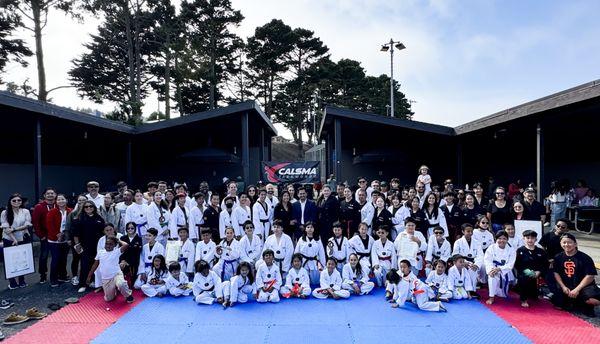 California School of Martial Arts - CALSMA TAEKWONDO's Belt Promotion Day at Gellert Park Picnic Shelter!