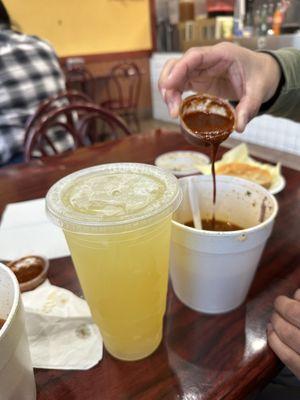 Pineapple Agua Fresca (highly recommend)