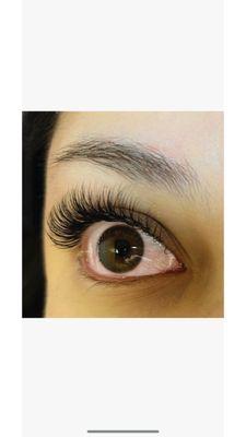 Hybrid eyelash extensions