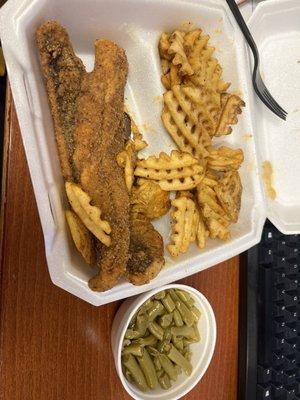 Whiting Fish with 3 Sides Meal