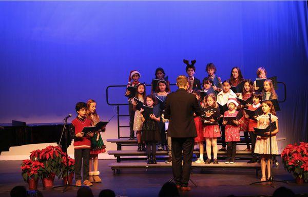 Choir performance at Holiday Show