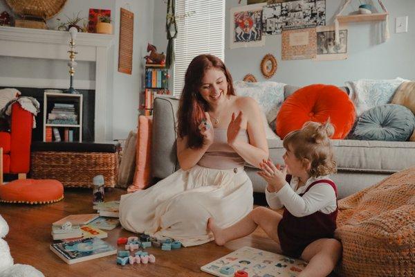 Mommy and daughter lifestyle session