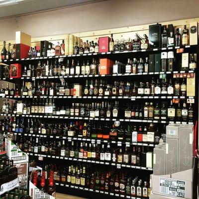 Large array of craft & hard to find bourbons/whiskies!