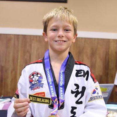 A confident Taekwon Kid!