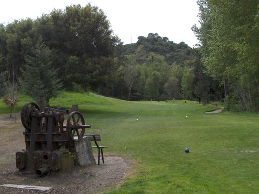 Deep Cliff was once a rock quarry, one of the pumps from the old quarry is still visible on the 5th hole.