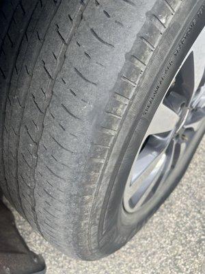 Bald tire