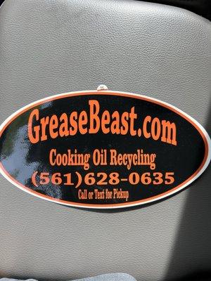 The most reliable used cooking oil pick up service in South Florida up to Okeechobee County