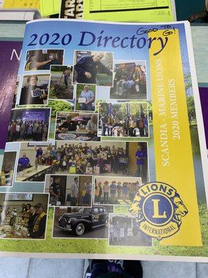 Proof of the membership directory & approval to print copies.