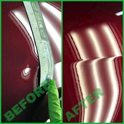 Dent in Car Bodyline fixed with PDR