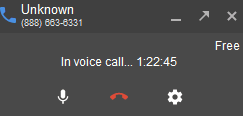 An hour and 22 minutes on hold to speak to anyone.