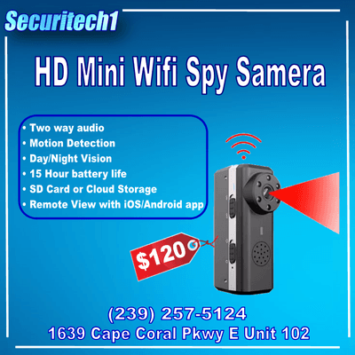 This HD Wi-Fi spy camera is the perfect way to keep an eye on your valuables, without being noticed.