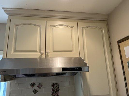 These beautiful cabinets are seventeen years old!