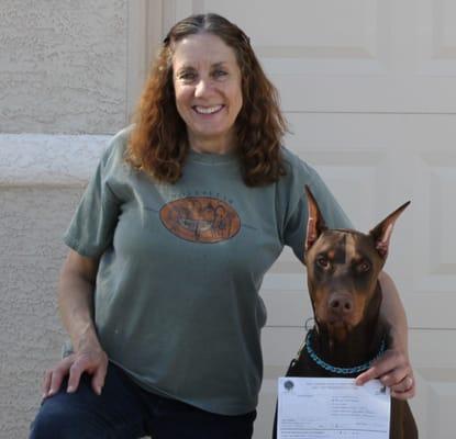 Linda S. with her best buddy~Rusty!