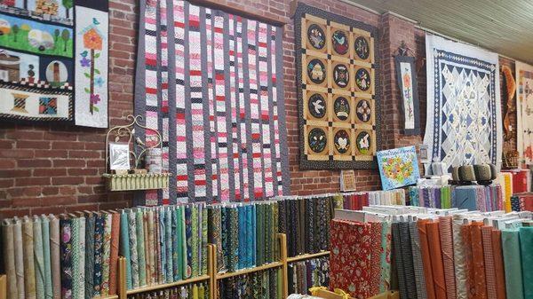 Wait till you see our four rooms of beautiful fabric and displays.