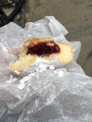 Powdered jelly donut. So good