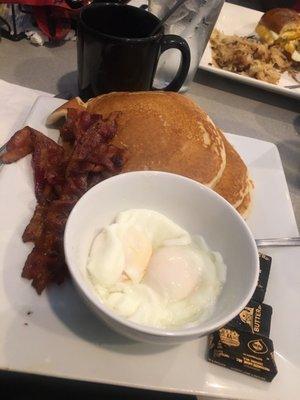 Breakfast combo! (#4 on the menu) -- not pictured is a large plate of hash browns that is included