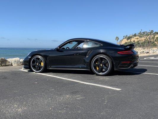 2017 Porsche 911 Turbo S nicely optioned geared toward solid performance with a slick top, and a lug set up.