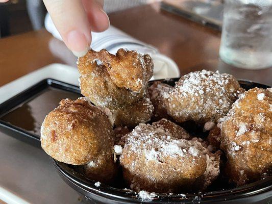 Doughnut bites made from summer squash...