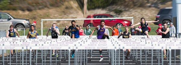 Regional high schools compete during the Li'l Viking Invitational at North Kitsap High School, Poulsbo, WA